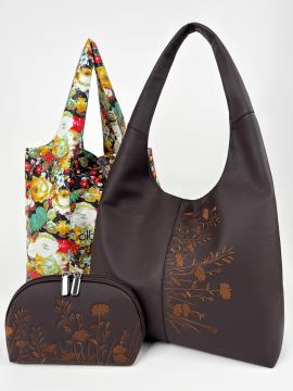 Фото товара: комплект (сумка, косметичка та шопер для покупок) n26100 мультиколор. Фото - 1.